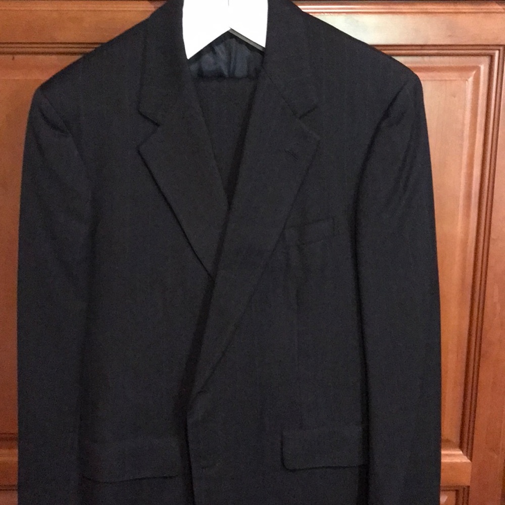 Books Brothers Charcoal stripe winter weight suit